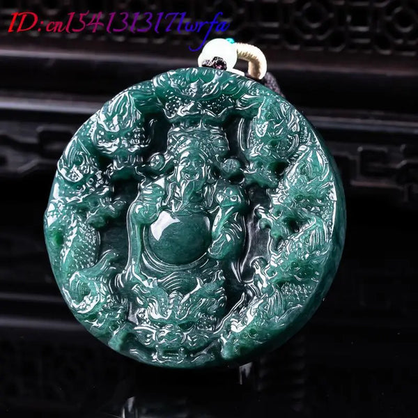 Green Jadeite God of Wealth-ToShay.org