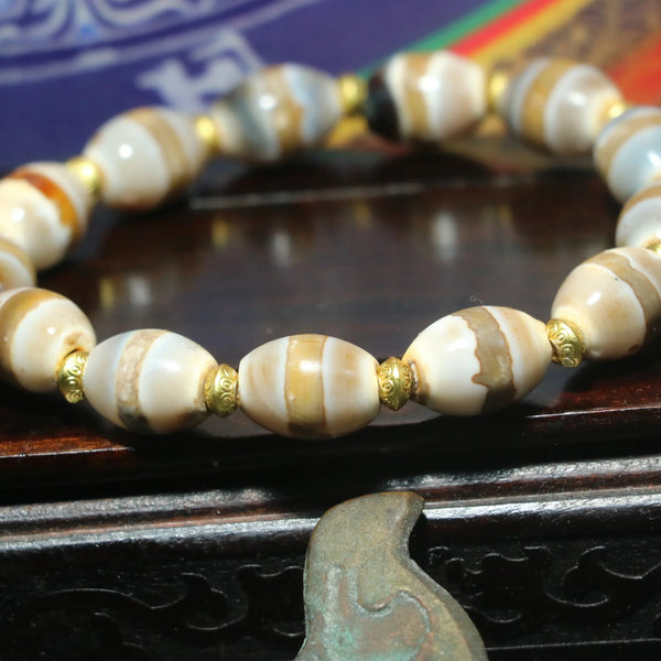 Tibetan Agate DZi Bead-ToShay.org