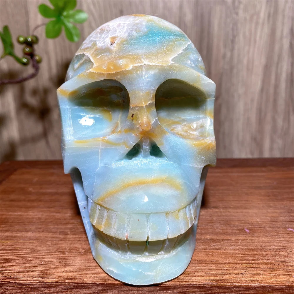 Blue Calcite Skull-ToShay.org