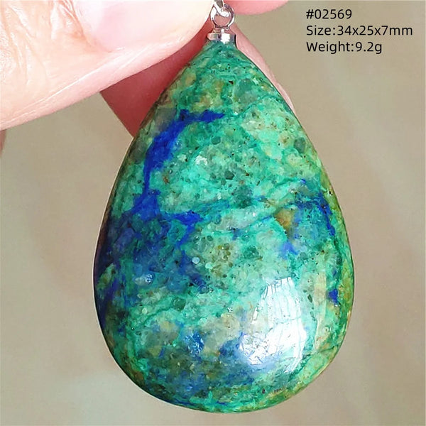 Blue Azurite Pendant-ToShay.org