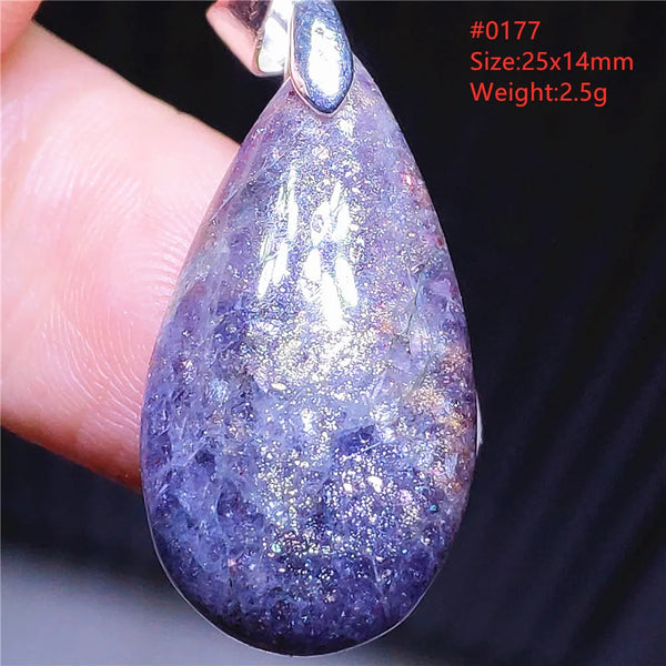 Blue Blood Red Lolite Pendant-ToShay.org