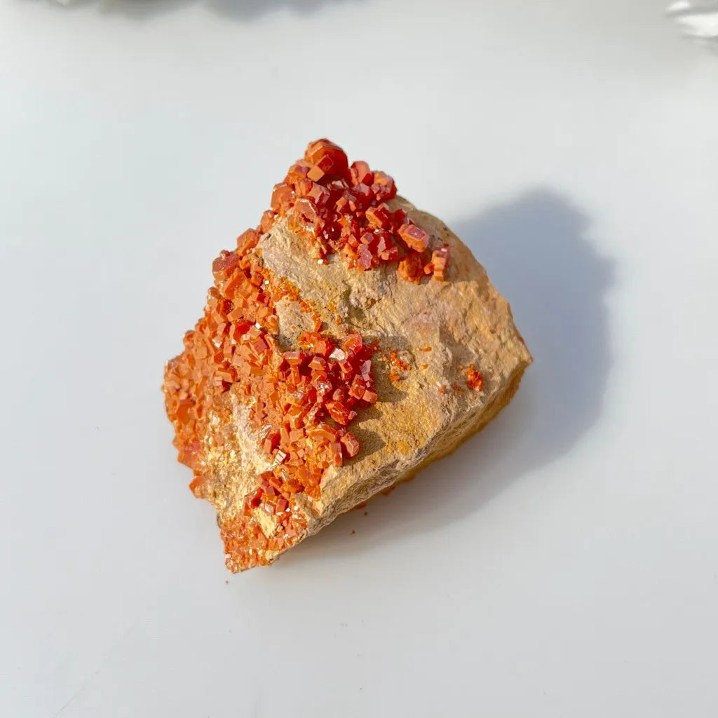 Orange Vanadinite Crystal-ToShay.org