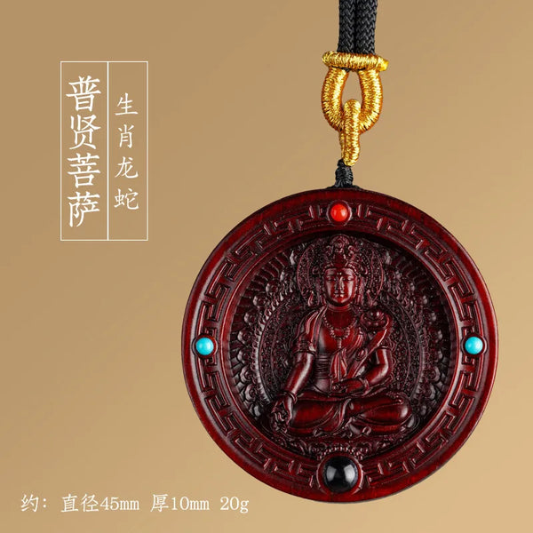 Purple Sandalwood Buddha Pendant-ToShay.org