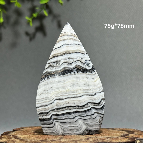 Grey Stripe Agate Torch-ToShay.org