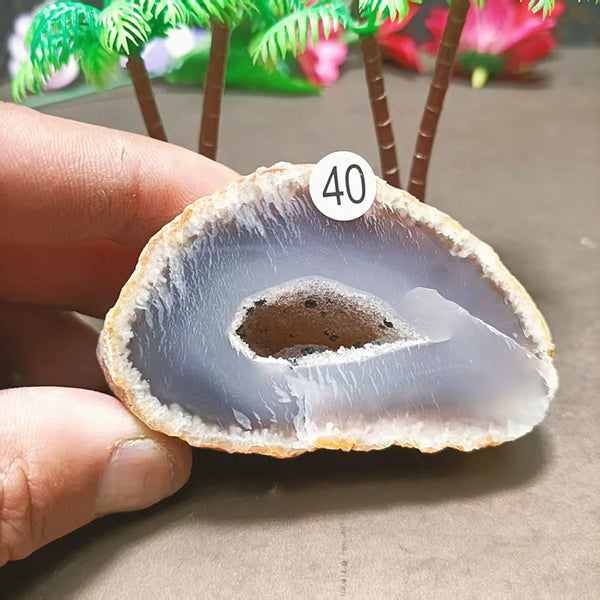 Grey Agate Quartz Crystal-ToShay.org