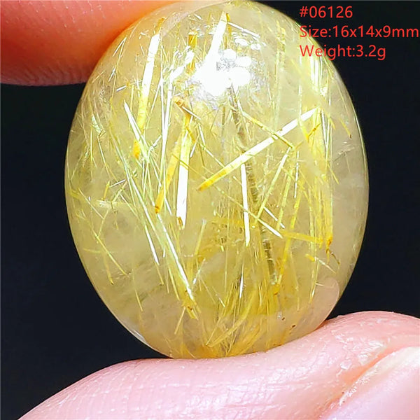 Gold Rutilated Quartz Pendant-ToShay.org