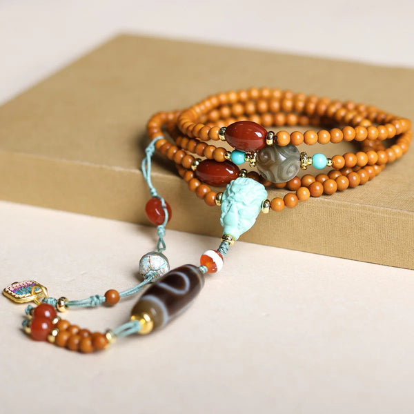 Brown Olive Pit Bracelet-ToShay.org
