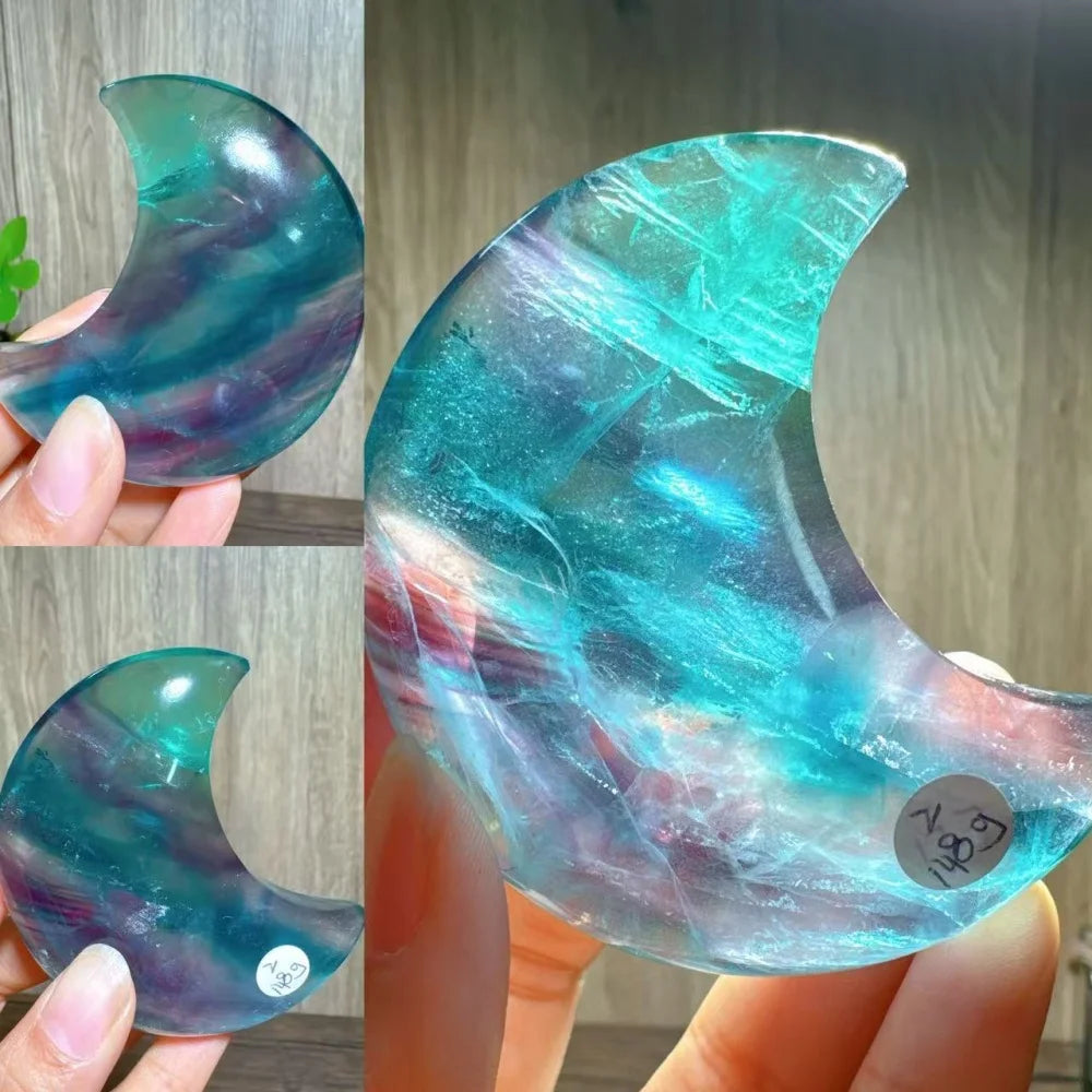 Rainbow Fluorite Moon-ToShay.org