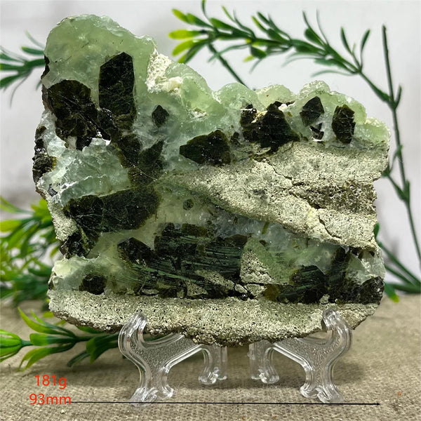 Green Prehnite Quartz Slab-ToShay.org