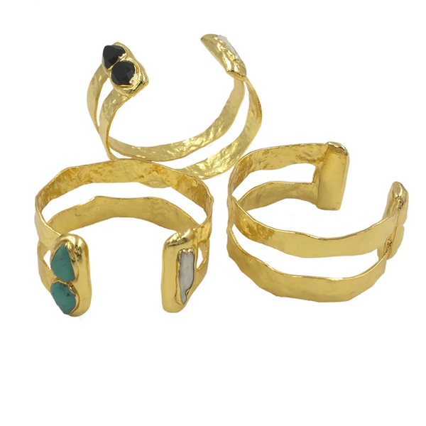 Gold Cuff Bangle-ToShay.org