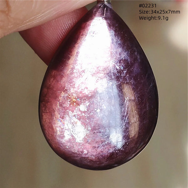 Purple Red Lepidolite Quartz-ToShay.org
