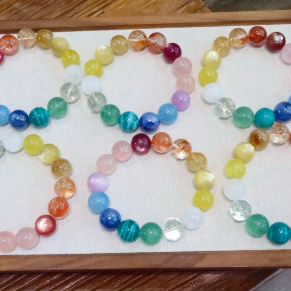 Rainbow Gemstone Bracelet-ToShay.org