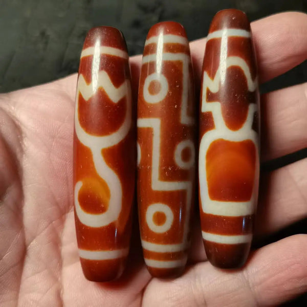 Tibetan Agate Eyes Dzi Bead-ToShay.org