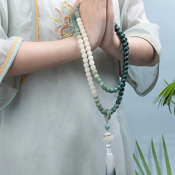 Green Bodhi Root Bracelet-ToShay.org