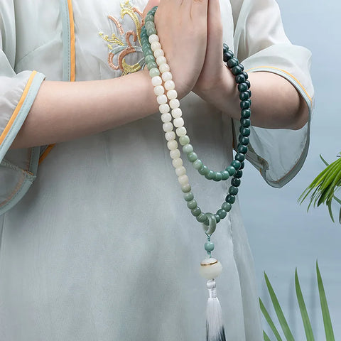 Green Bodhi Root Bracelet-ToShay.org