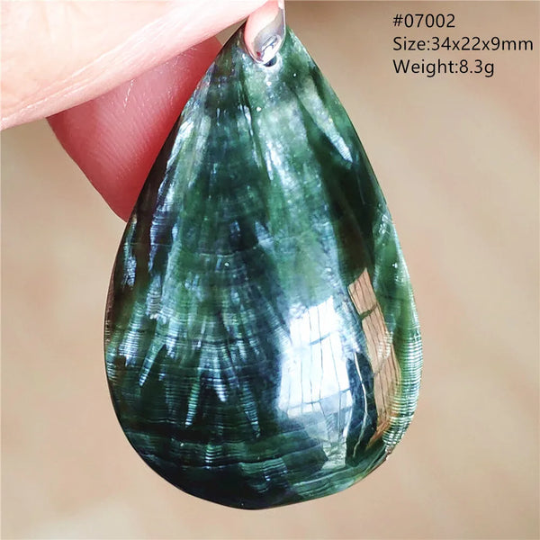 Green Seraphinite Pendant-ToShay.org
