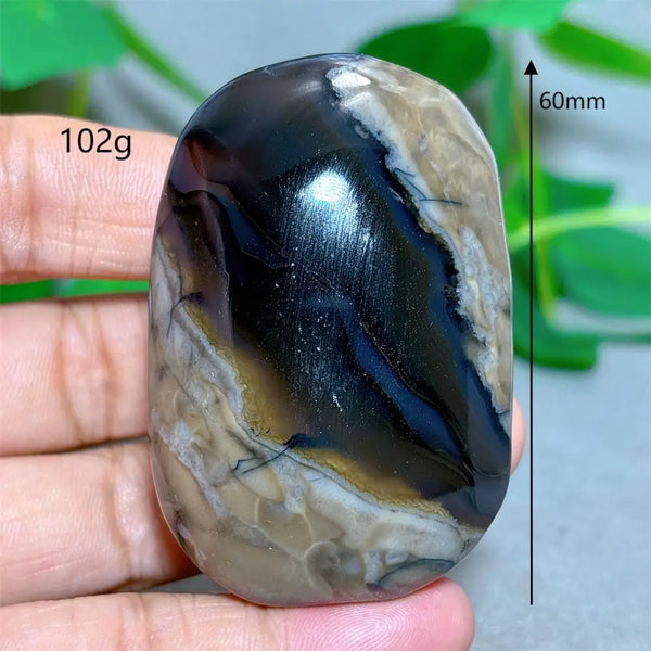 Fire Agate Palm Stone-ToShay.org