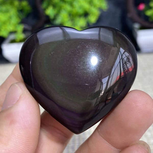 Rainbow Obsidian Heart-ToShay.org