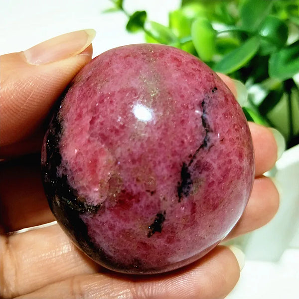 Pink Rosestone Palm Stone-ToShay.org