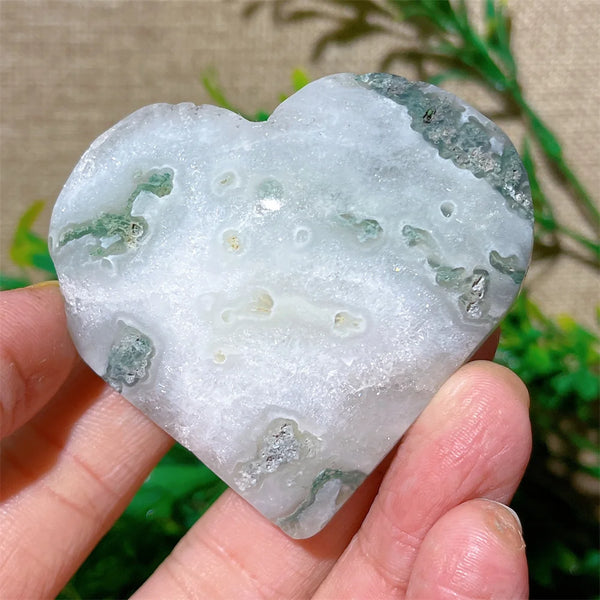 Green Moss Agate Heart-ToShay.org
