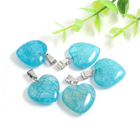 Mixed Dragon Veins Agate Hearts-ToShay.org