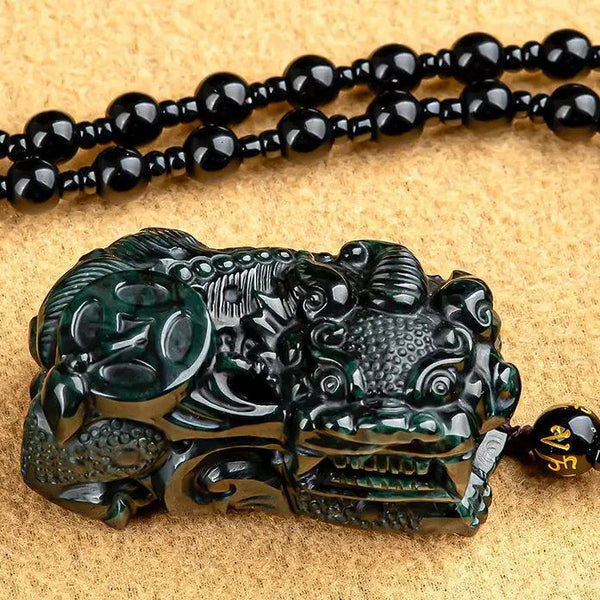 Black Jade Pixiu Pendant-ToShay.org