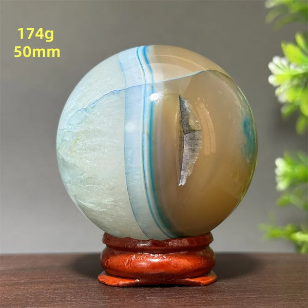 Blue Agate Ball-ToShay.org