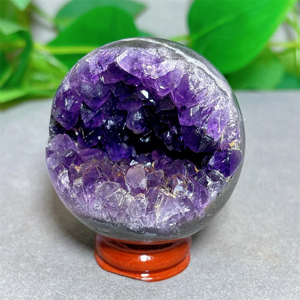 Purple Amethyst Cluster Ball-ToShay.org