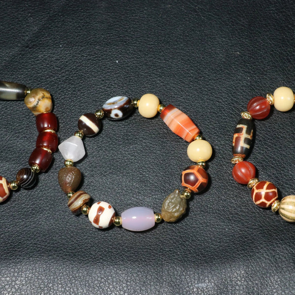 Tibetan Agate Dzi Bead-ToShay.org