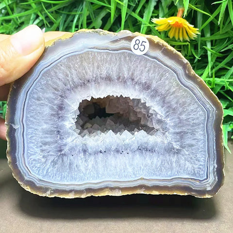 Blue Agate Quartz Cluster-ToShay.org