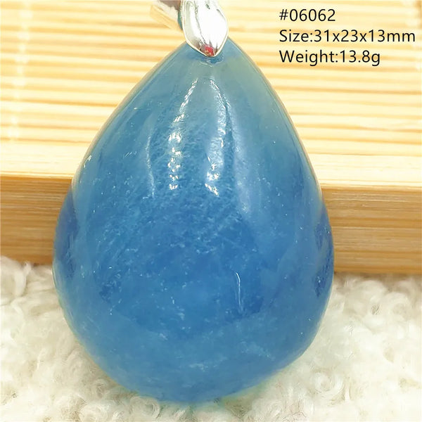 Blue Aquamarine Pendant-ToShay.org