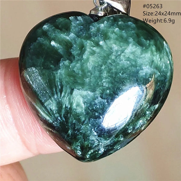 Green Seraphinite Pendant-ToShay.org