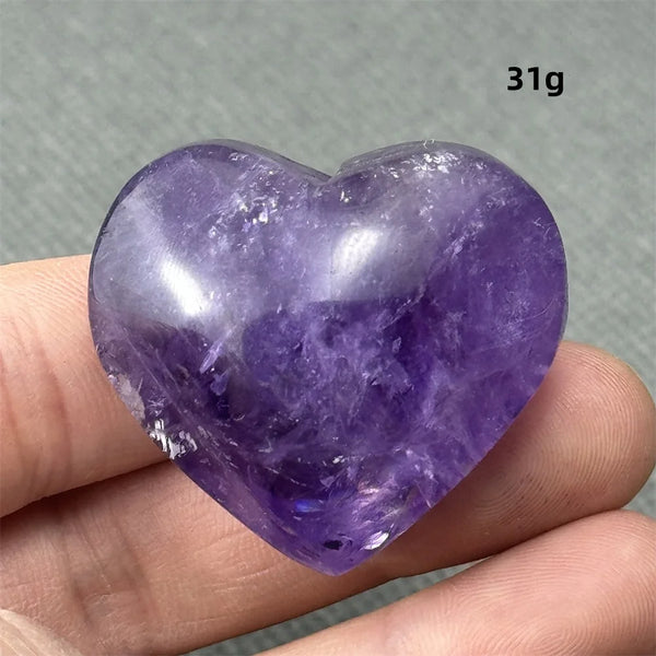 Purple Amethyst Heart-ToShay.org