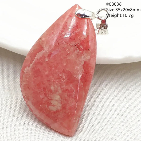 Red Rhodochrosite Pendant-ToShay.org