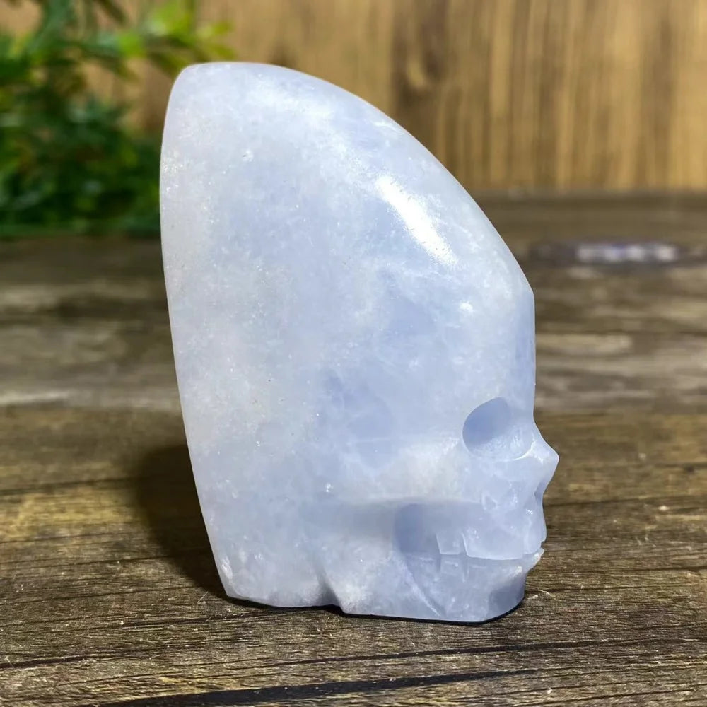 Blue Crystal Quartz Skull-ToShay.org
