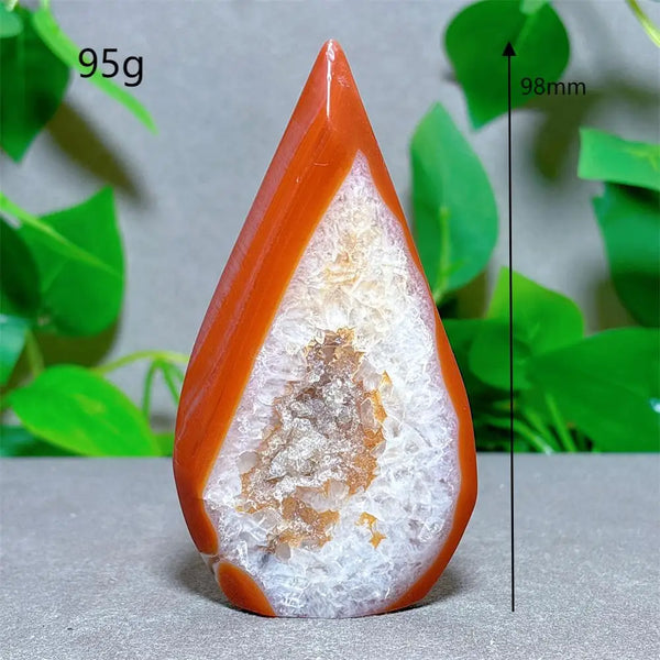 Orange Carnelian Crystal Torch-ToShay.org