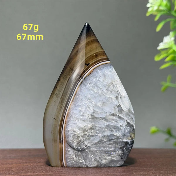 Black Striped Agate Torch-ToShay.org