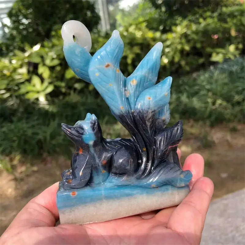 Blue Trolleite Nine Tailed Fox-ToShay.org