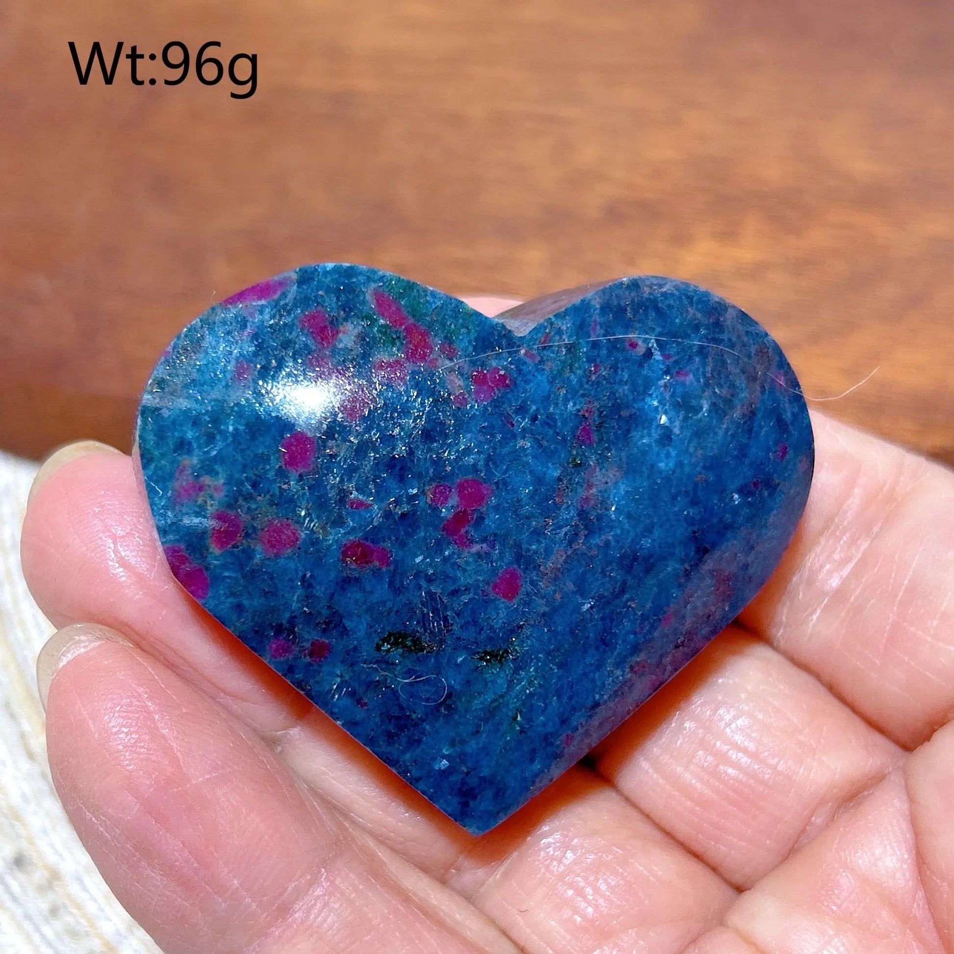 Blue Ruby Kyanite Heart-ToShay.org