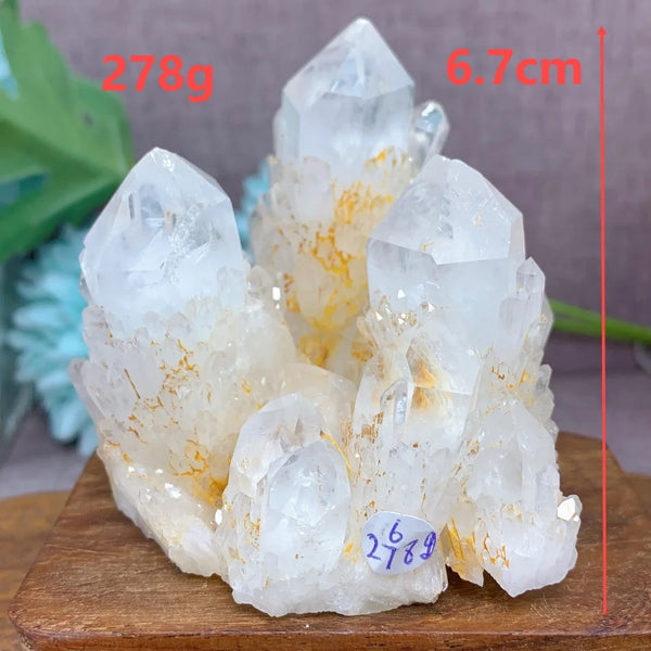 Clear Pineapple Quartz Cluster-ToShay.org