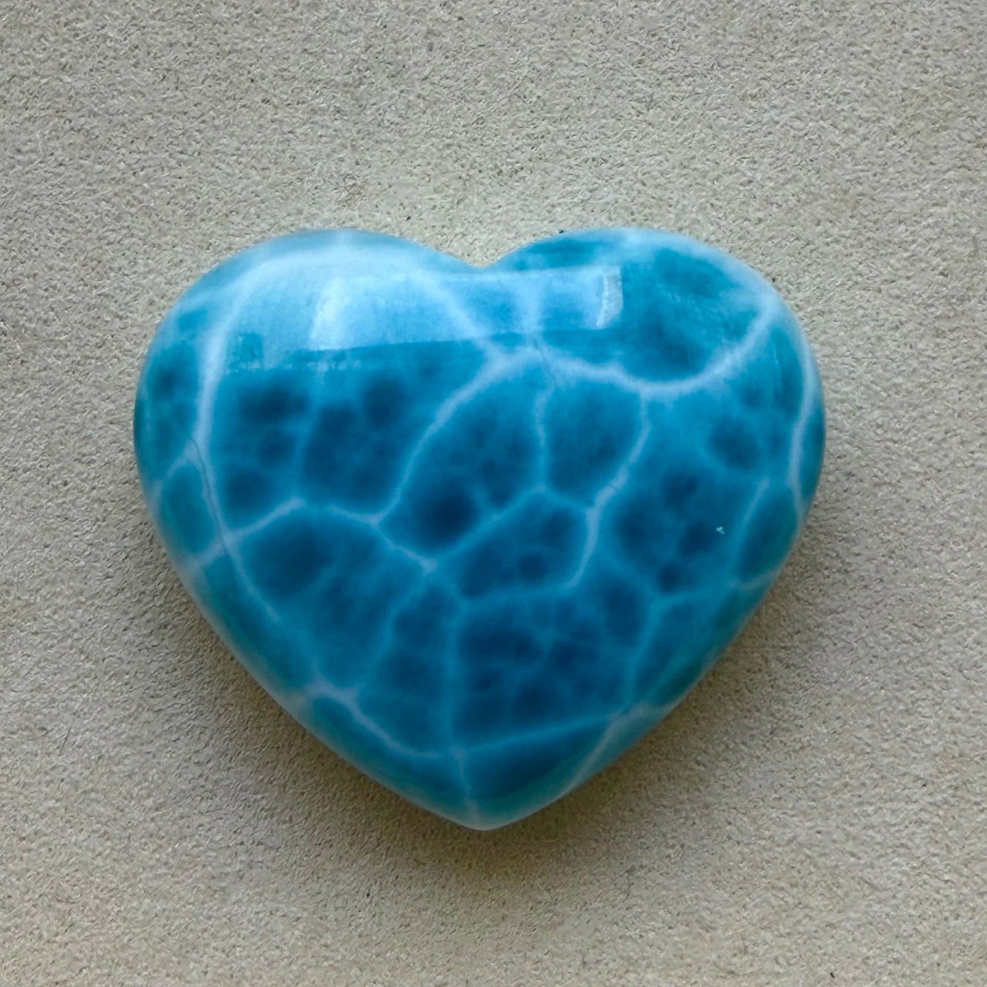 Blue Larimar Heart-ToShay.org