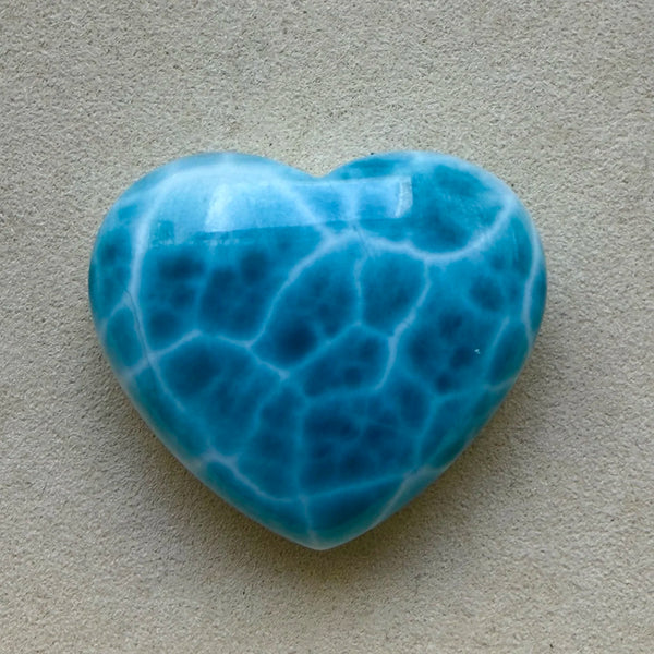 Blue Larimar Heart-ToShay.org