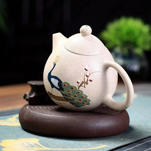 Peacock Dragon Egg Teapot-ToShay.org