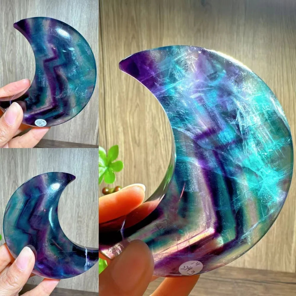 Rainbow Fluorite Moon-ToShay.org