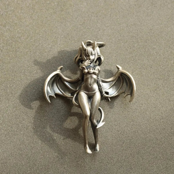 Silver Demon Pendant-ToShay.org