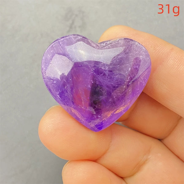 Purple Amethyst Hearts-ToShay.org