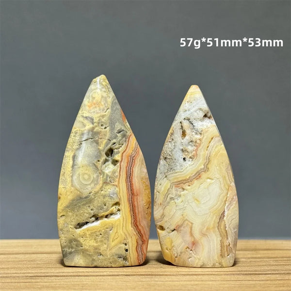Yellow Crazy Agate Torch-ToShay.org