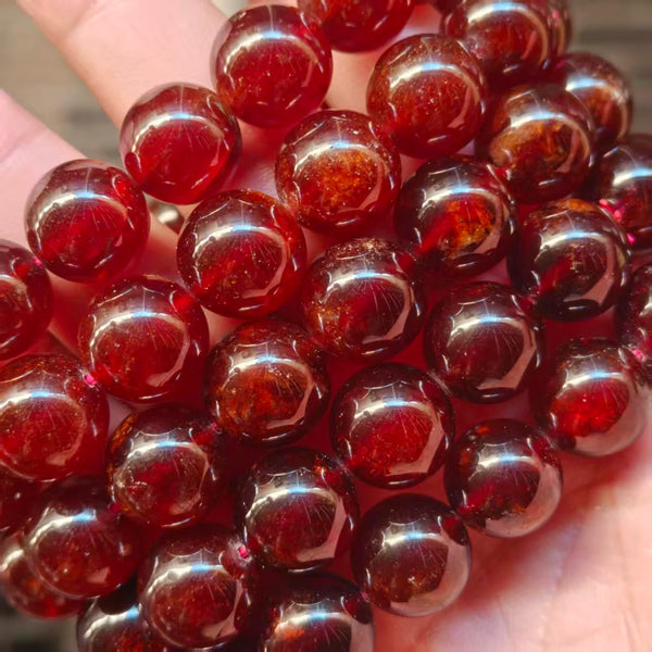 Red Orange Garnet Bracelet-ToShay.org