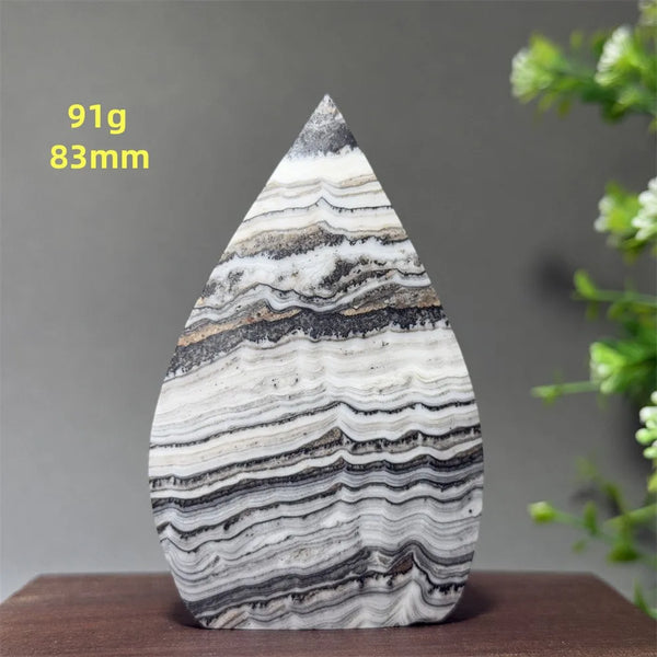 Grey Striped Agate Torch-ToShay.org