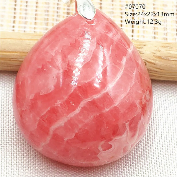Red Rhodochrosite Pendant-ToShay.org